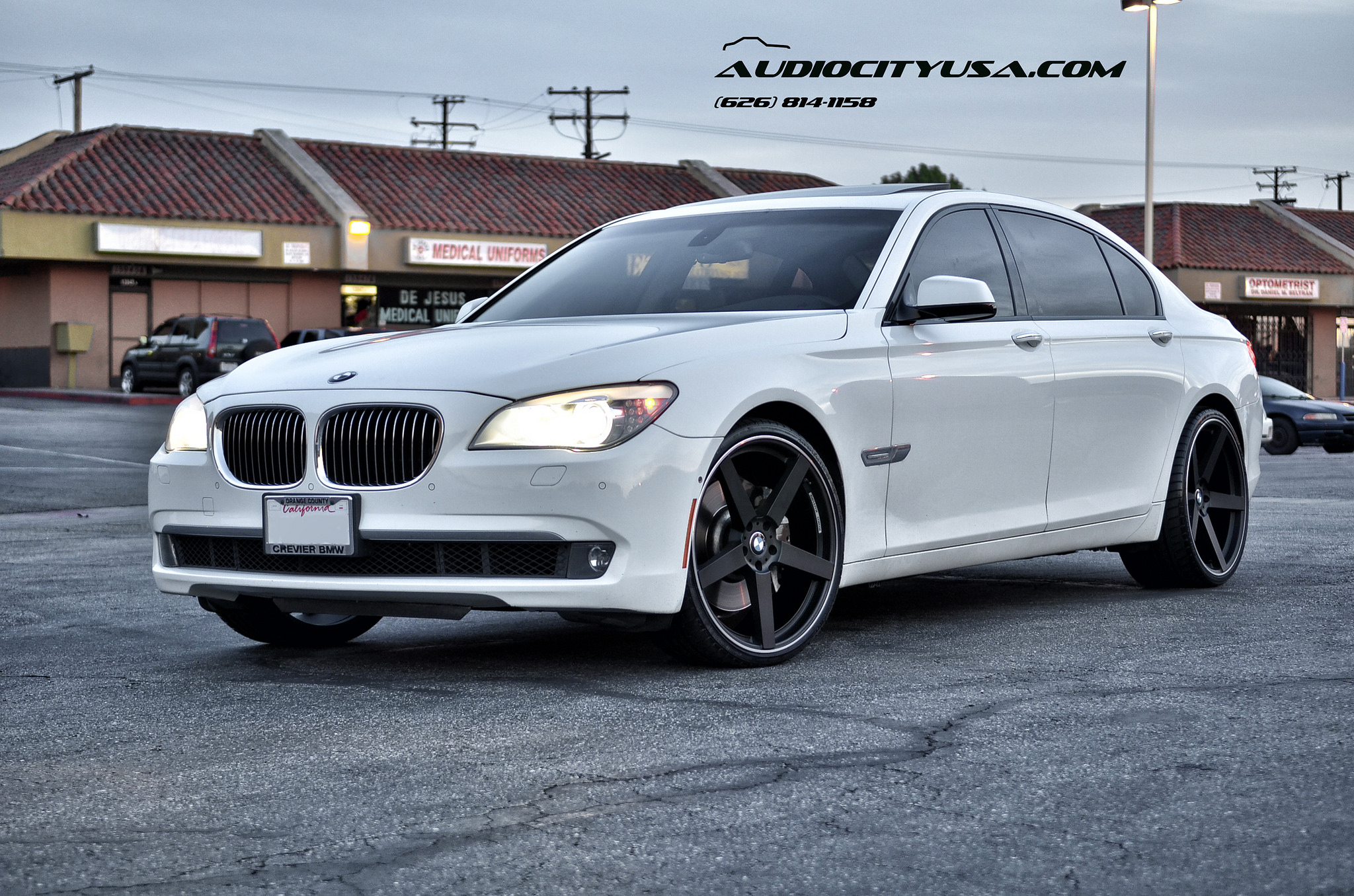 Koko Kuture Sardinia-5 r22 matte black on 2011 BMW 750 LI